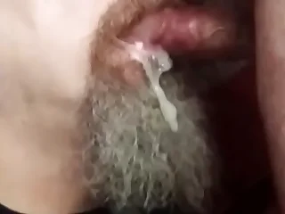 Gay cum on tongue