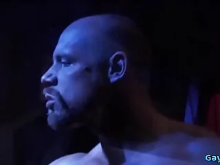 Muscle gay flip flop and anal cumshot