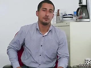 Straight guys cum together for money and older men gay blowjob sex