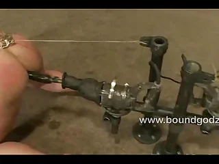 Slaves get a face of cum from Christian