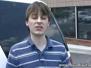 BlacksOnBoys - Gay blacks fuck hard white sexy twink 12