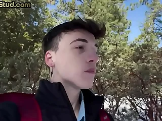 Bondage bottom twink sucked and fucked by top stud till cum