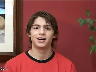 Nude boy waxing his cock and poking his wet behind