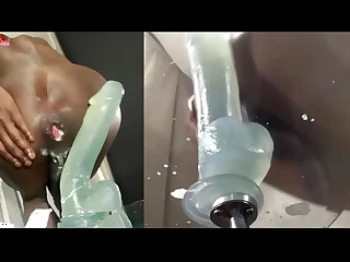 TWO ANGLES 1&2&vert; Huge Dildo Riding Balls Deep Ass Fucking Extreme Anal Twink