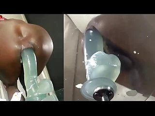 TWO ANGLES 1&6&vert; Huge Dildo Riding Balls Deep Ass Fucking Extreme Anal Twink