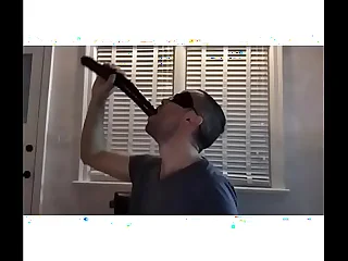 Extreme dildo throat fuck